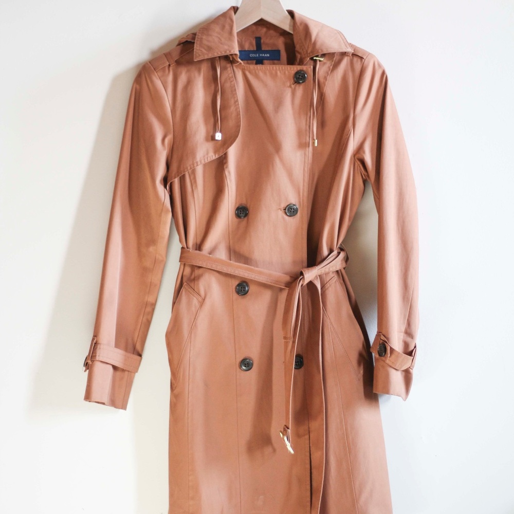 Cole Haan Copper Packable Rain Trench